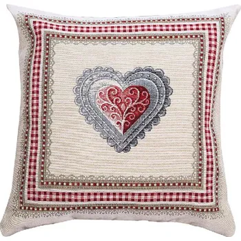 Dekorativní polštářek Dekorační polštář srdce, 45x45 cm