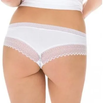 Kalhotky Dámské šortkové brazilky DIM 042K SEXY FASHION BRAZILIAN černá + bílá M