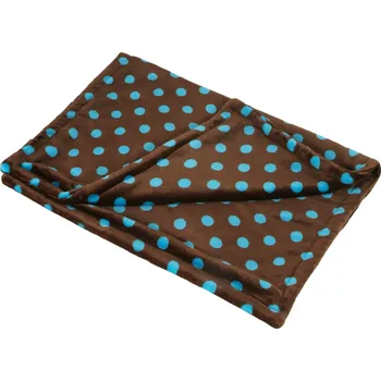 Pelíšek pro psa O´LALA PETS Deka pro psa peršan A57 Hnědá s puntíkem 100 x 75cm