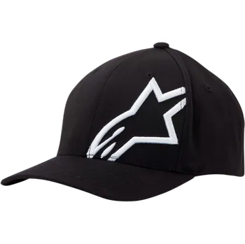 Kšiltovka Pánská kšiltovka s prohnutým kšiltem ALPINESTARS HAT CORP SHFT 2 barva černá/bílá, velikost L/XL