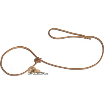 Vodítko pro psa MZ - potřeby pro lovecké psy Předváděcí vodítko výstavní kožené Přírodní kůže 6mm