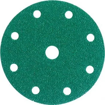 Brusný kotouč 3M 245P Green brusný kotouč (zelený), suchý zip, 9 děr, P40
