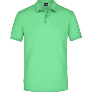 Pánská košile James&Nicholson Pánská polokošile JN710 Lime Green M
