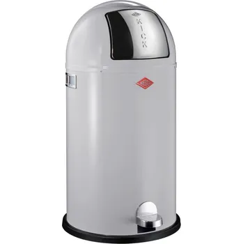 Odpadkový koš Odpadkový koš Kickboy nášlapný 40 l, chladný šedý - WESCO (Koš na odpadky Kickboy nášlapný chladný šedý 40 l - WESCO)