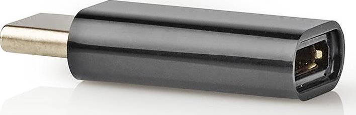 Nedis Adattatore Da Micro USB B A USB-C, Nero, Per Convertire Cavi