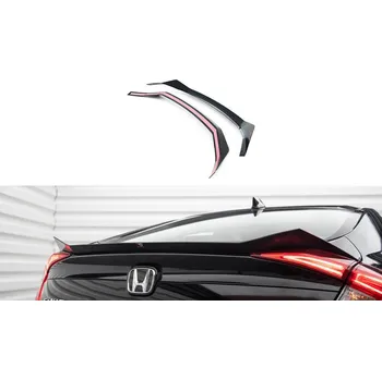 Tuning Prodloužení spoileru Honda Civic Mk10 černý lesklý plast
