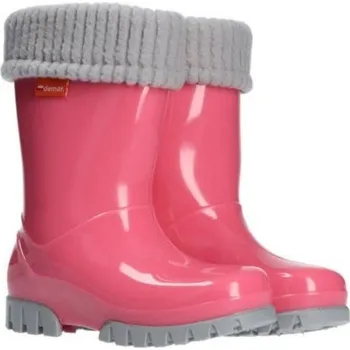 Dětská sportovní obuv DEMAR dětské zateplené gumáky - Twister lux F růžová Velikost: 28-29