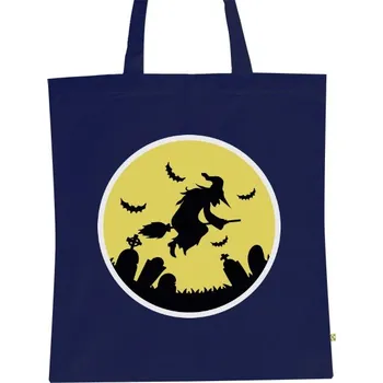 Pánské tričko BIO plátěná taška s potiskem Halloween