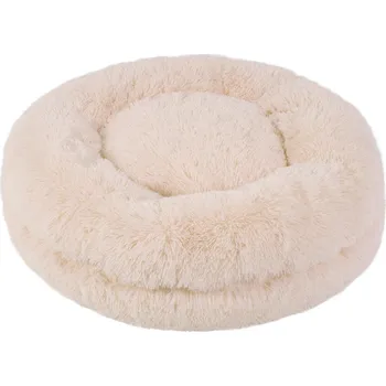 Pelíšek pro psa O´LALA PETS STELLA kulatý pelíšek s dlouhým fleecem Béžová 80cm