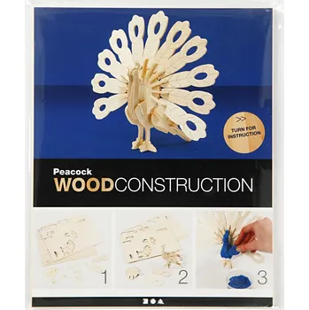 Dřevěná hračka Creativ Company Kreativní dřevěná sada na výrobu páva