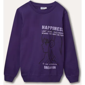 Dívčí mikina Dívčí mikina Dream On - fialová 146