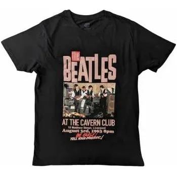 Pánské oblečení Merch The Beatles: The Beatles Unisex T-shirt: Cavern (large) L