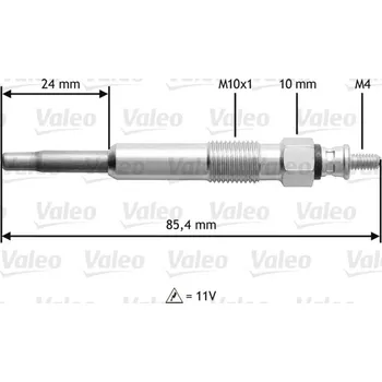 Zapalovací a žhavicí svíčka Žhavicí svíčka VALEO 345105