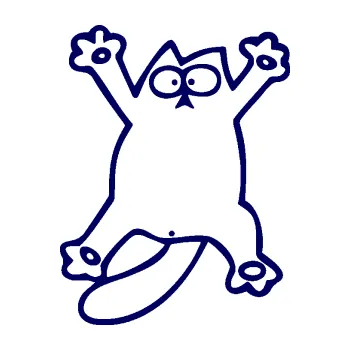 Samolepící dekorace Kočka 041 levá rozpláclá na skle (23 - tmavě modrá) SAMOLEPKA NA AUTO, NÁLEPKA, FÓLIE, POLEP, TUNING, VLASTNÍ TEXT, TISK, AUTOSAMOLEPKY.cz, POLEPY, OBRÁZEK, LOGO, 3D STICKERS