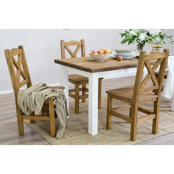 Jídelní stůl ARTEN (NANO Systems s.r.o.) Rustikální jídelní židle POPRAD SIL02 - borovice (světlý/tmavý vosk)