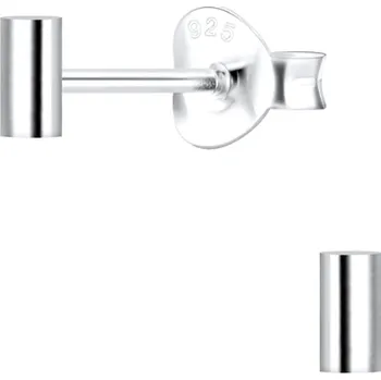 Náušnice Stříbrné náušnice Bar 4 mm Ag 925/1000