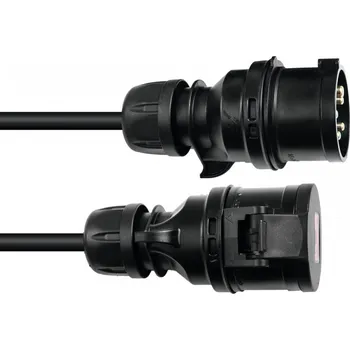 Napájecí kabel PSSO prodlužovací kabel CEE, 16A, 5x2,5, 10m, Black Edition