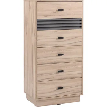 Komoda ALLMO | komoda AL18 | 60 cm | dub estana/antracit