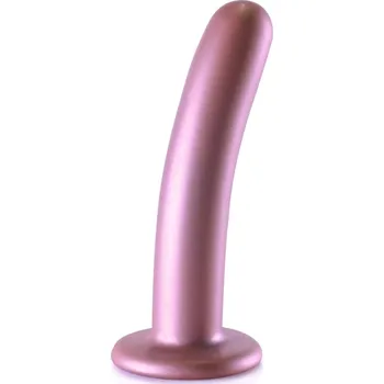 Dildo Dildo Ouch! Smooth Silicone G-Spot Dildo 6" Rose, silikonové dildo s přísavkou 15 x 2,9 cm