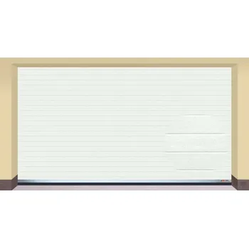 Garážová vrata AMPEL s.r.o. Sekční garážová vrata BÍLÁ L 405×235 cm s elektrickým pohonem - Montáž svépomocí