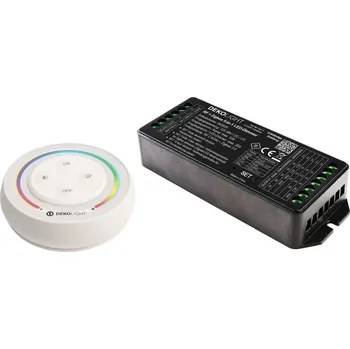 LED páska Deko-Light RF-smart, startovací sada RGB/W/CCT, 12-48V, 20A vč. dálkového ovládání RF / Zigbee 3.0 / Intelli-Push 843502