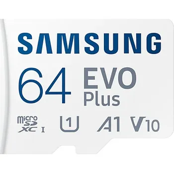 Paměťová karta Paměťová karta Samsung MicroSDXC 64GB EVO Plus + SD Adaptér