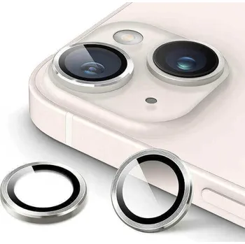 Metalické ochranné sklo na čočku fotoaparátu a kamery pro Samsung Galaxy Z Fold 4 5G F936B - stříbrné