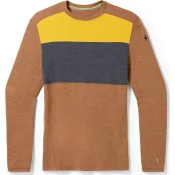 Pánské tričko Smartwool M Classic Thermal Merino Bl Colorblock Crew Velikost: S