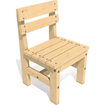 Dřevěná židle Zuzana 55 x 53,5 x 88 cm - bez impregnace