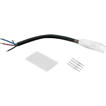 Neonová značka Eurolite LED Neon Flex 230V Slim RGB, propojovací kabel obnažený