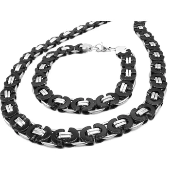 Souprava šperků Steel Jewelry souprava řetízek a náramek z chirurgické oceli SET231084 dárkové balení zdarma