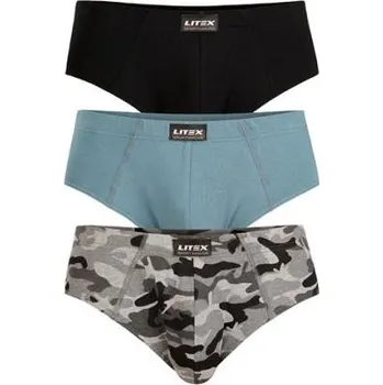 Slipy Pánské slipy Litex 9B532 tisk XL