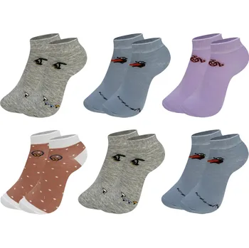 Kalhotky PESAIL Dámské kotníkové ponožky CW401 6 páry Velikost: 35-38