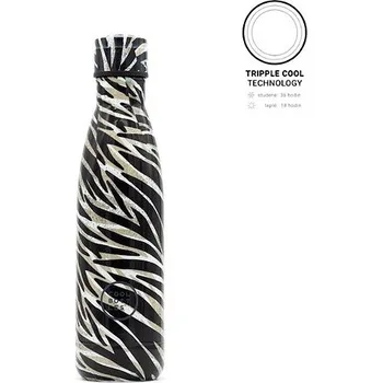 Cool Bottles Wild Zebra, třívrstvá, 500 ml