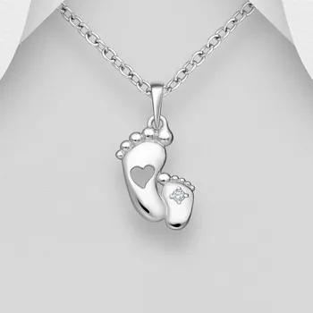 Přívěsek Prstýnkárna Stříbrný přívěšek Tlapičky AG 925 ≤ 0,8 g