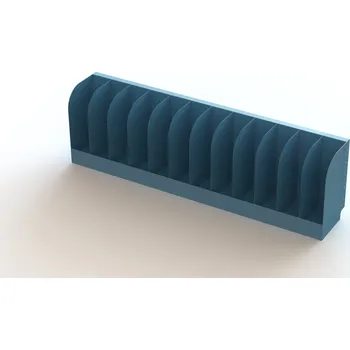 Dílenský regál CORYNOR Modul průmyslového regálu na hutní materiál – úložné šachty - úzké