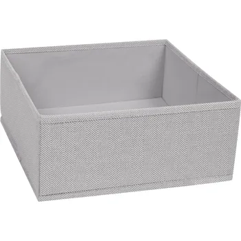 Úložný box Organizér Compactor BOSTON L - 28 x 28 x 12 cm, šedý