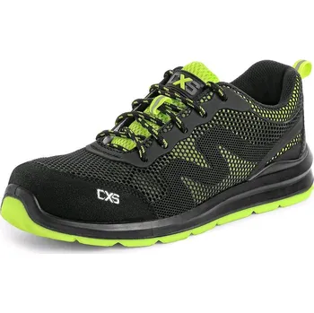 Pracovní obuv BEZPEČNOSTNÍ POLOBOTKA CXS ISLAND TINOS S1P, ČERNO - ZELENÁ Velikost: 35