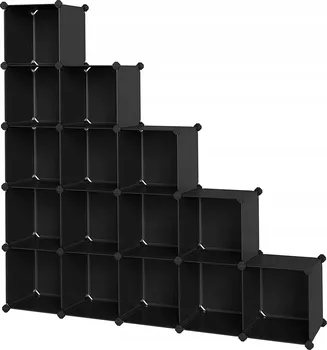 regál SONGMICS Cube 153 x 31 x 153 cm černý