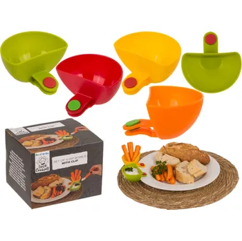 Miska na dip s klipem - 4 ks