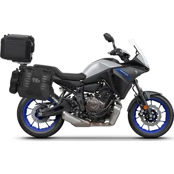 Zavazadlo na motocykl Kompletní sada sedlových brašen SHAD TERRA TR40 a černého hliníkového 48L topcase, včetně montážní sady SHAD YAMAHA MT-07 Tracer / Tracer 700