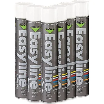 EASYLINE PERM. PAINT WHITE (6PC)