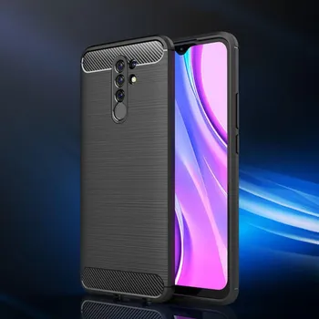 Pouzdro na mobilní telefon Ochranný silikonový obal karbon pro Xiaomi Redmi A2 - černý