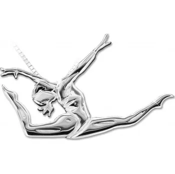 Přívěsek Mikelart,Stříbrný přívěsek gymnastka GA10,stříbro 925/1000