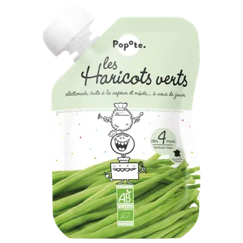 Příloha POPOTE Kapsička BIO zelené fazole 120 g