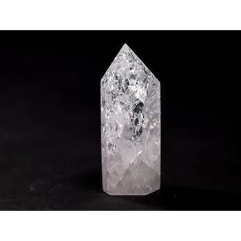 Drahý kámen Magieprirody.cz Obelisk Křišťál pukaný 71 g špice 71 mm #A245