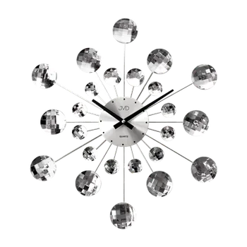 Hodiny JVD Designové paprskovité skleněné-kovové hodiny JVD HT464.2