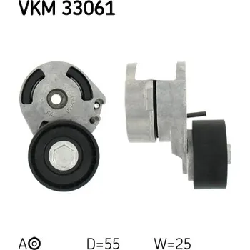 Napínák, žebrovaný klínový řemen SKF VKM 33061