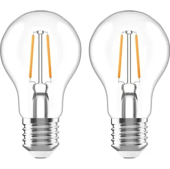 Žárovka AlzaPower LED 8-75W, E27, 2700K, Filament, set 2ks