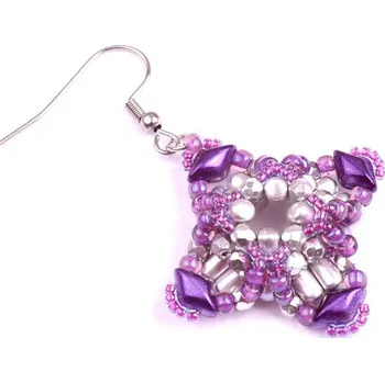 Korálek Náušnice Michelle č. 1338 - stavebnice